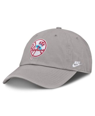 Nike - Men's Gray New York Yankees Cooperstown Collection Club Adjustable Hat