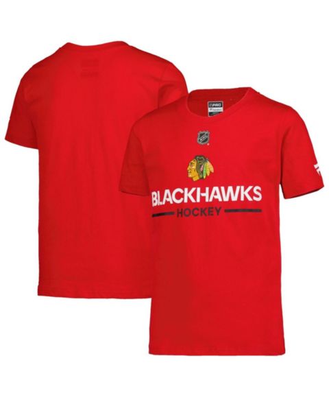 Детская футболка Fanatics Red Chicago Blackhawks Authentic Pro Wordmark