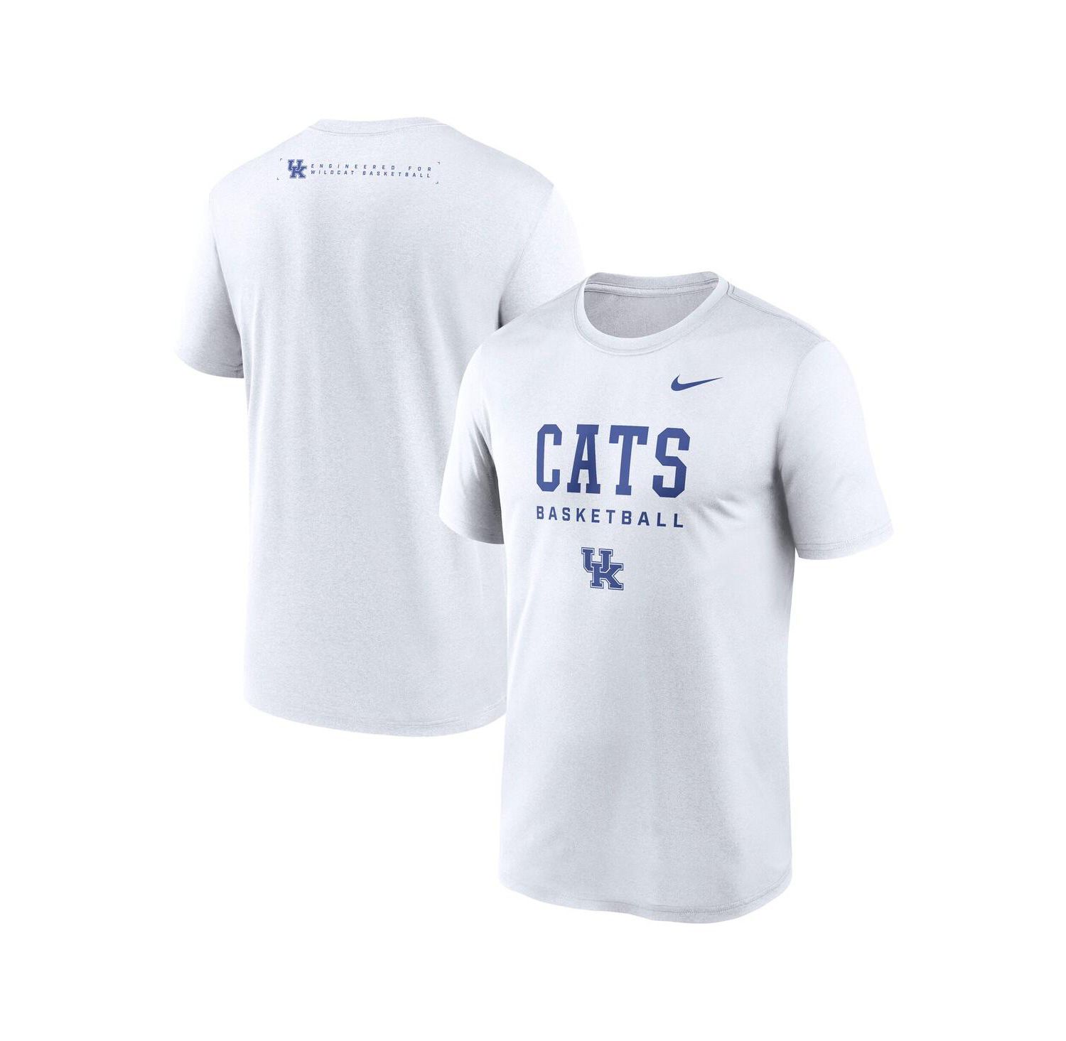 Men's White Kentucky Wildcats 2025 Courtside Basketball Legend Dri-FIT T-Shirt