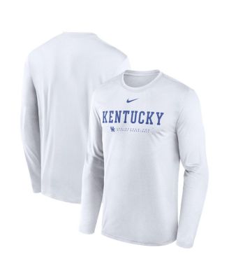 Nike - Men's White Kentucky Wildcats 2025 Courtside Basketball Shootaround Legend Dri-FIT Long Sleeve T-Shirt