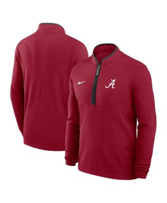 Nike - Men's Crimson Alabama Crimson Tide Courtside Victory Dri-FIT Half-Zip Pullover Sweatshirt