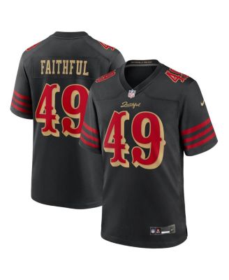 Nike - Men's The Faithful Black San Francisco 49ers 2025 Rivalries Collection Game Jersey