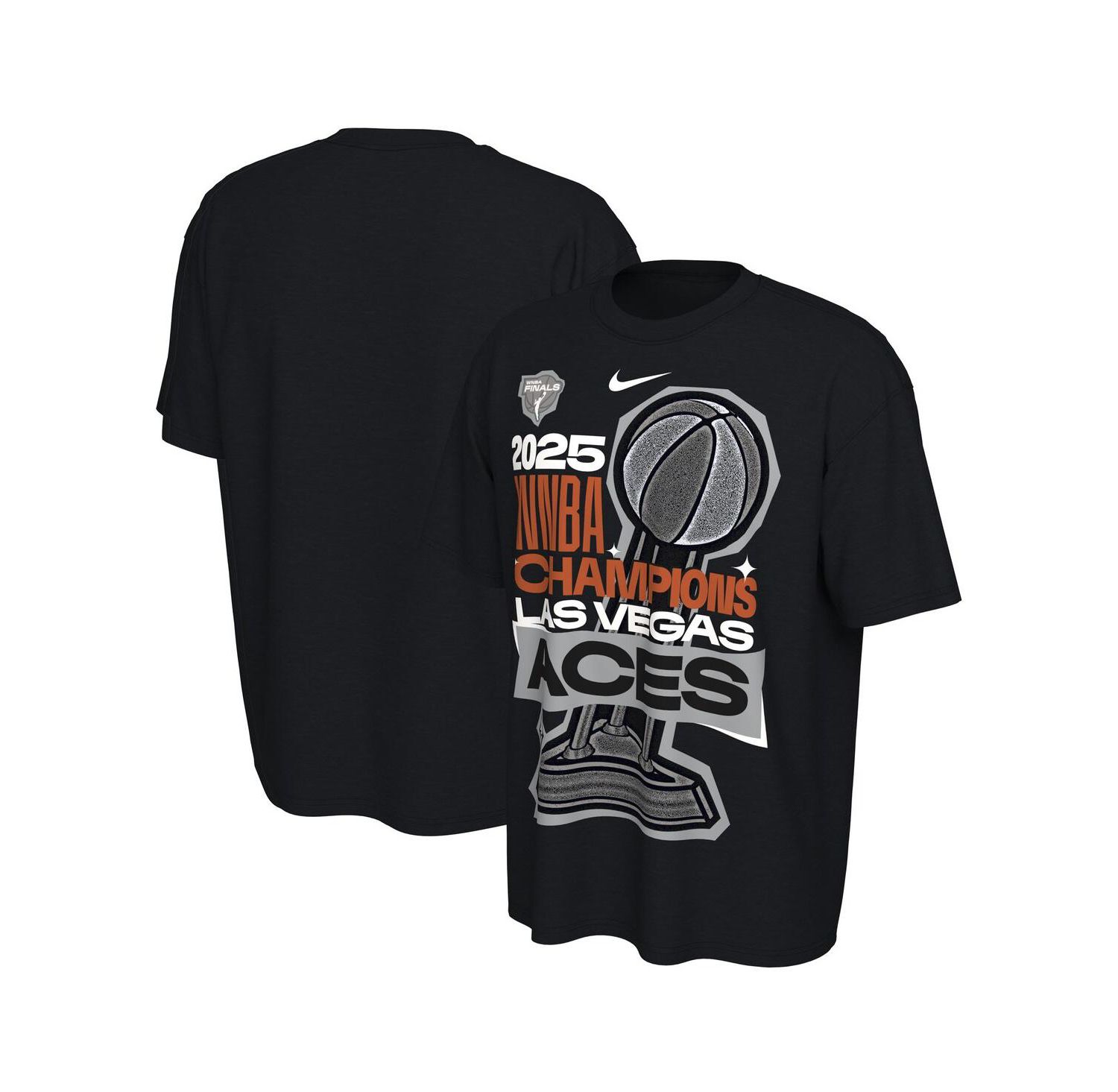 Men's and Women's Black Las Vegas Aces 2025 WNBA Finals Champions Locker Room Authentic T-Shirt