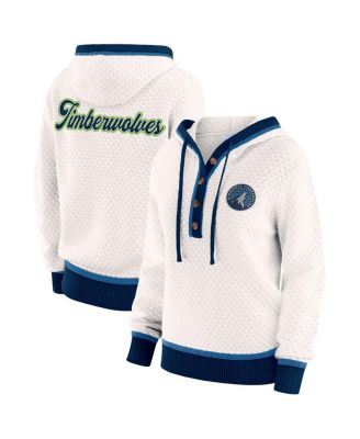 Women's Cream Minnesota Timberwolves Plus Size Hoodie Sweater