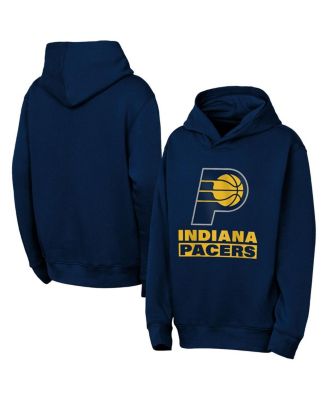 Outerstuff - Big Boys and Girls Navy Indiana Pacers Back To The Basics Hoodie Sweatshirt