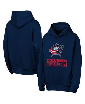 Outerstuff - Big Boys and Girls Navy Columbus Blue Jackets Back to Basics Hoodie