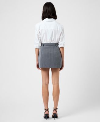 Women's Minka Pinstripe Mini Skirt