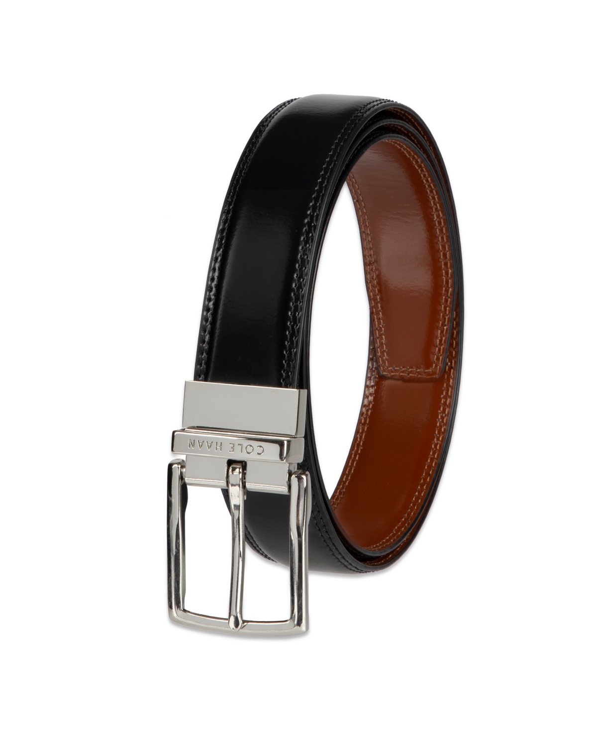Cole Haan Men's Two-in-One Reversible Leather Dress Belt