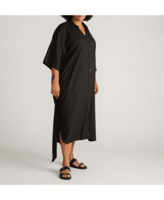 Women's Universal Plaza Linen Shirtdress