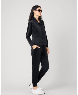 Women's Velour Cowlneck Jogger Set