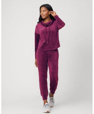 Women's Velour Cowlneck Jogger Set