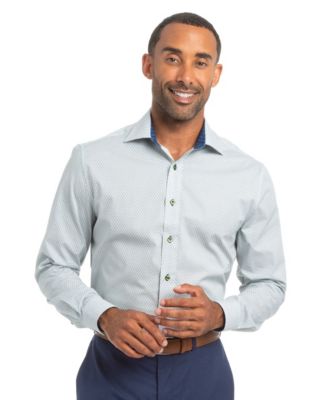 Men's Mosaic Squares Modern-Fit Shirt