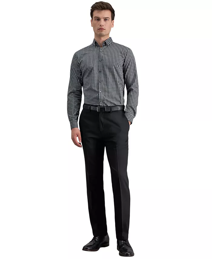 Men's Modern-Fit Micro-Check Dress Pants