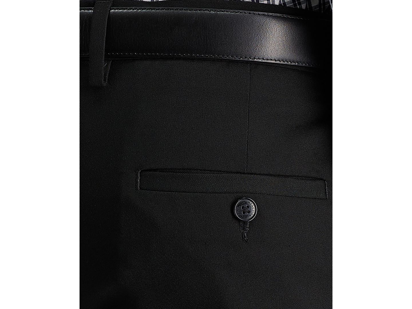 Мужские брюки Kenneth Cole Reaction Slim-Fit Stretch Dress Pants, цвет: Чёрный — фото 5