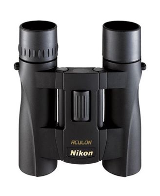 10x25 Aculon A30 Weather Resistant Roof Prism Binocular with 5.0 Degree Angle of View, Black