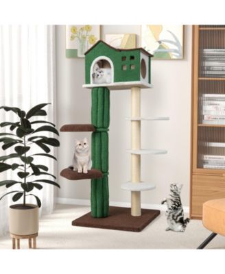 Multi-level Cat Tree with Condo andand Anti-tipping Device