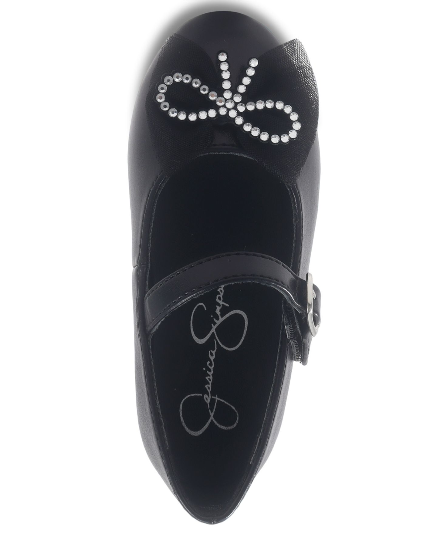 Туфли Jessica Simpson Amy Petal Buckle Strap Dress Shoe для девочек, цвет: Чёрный — фото 6