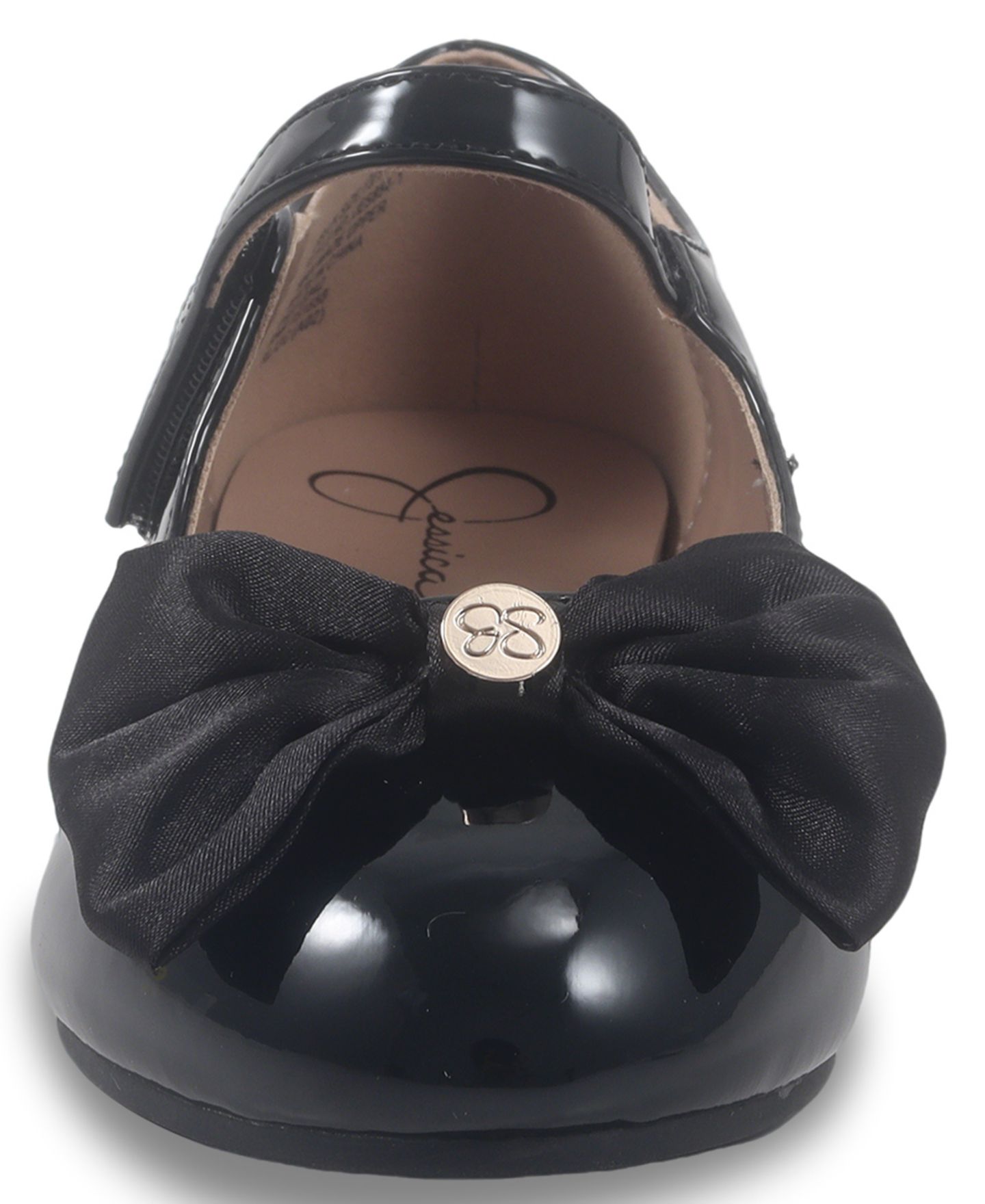 Обувь Jessica Simpson Amy Big Bow Dress Shoe для девочек, цвет: Чёрный — фото 4