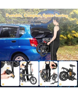Folding Electric Bicycle with 500W Brushless Motor and Dual Disk Brakes