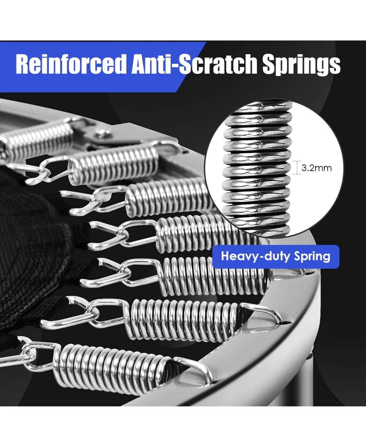 Givimo 38 Inch Mini Folding Trampoline Portable Recreational Fitness Rebounder