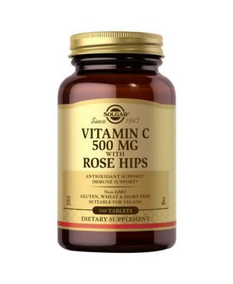 Solgar Vitamin C 500 mg with Rose Hips 100 Tabs 13$