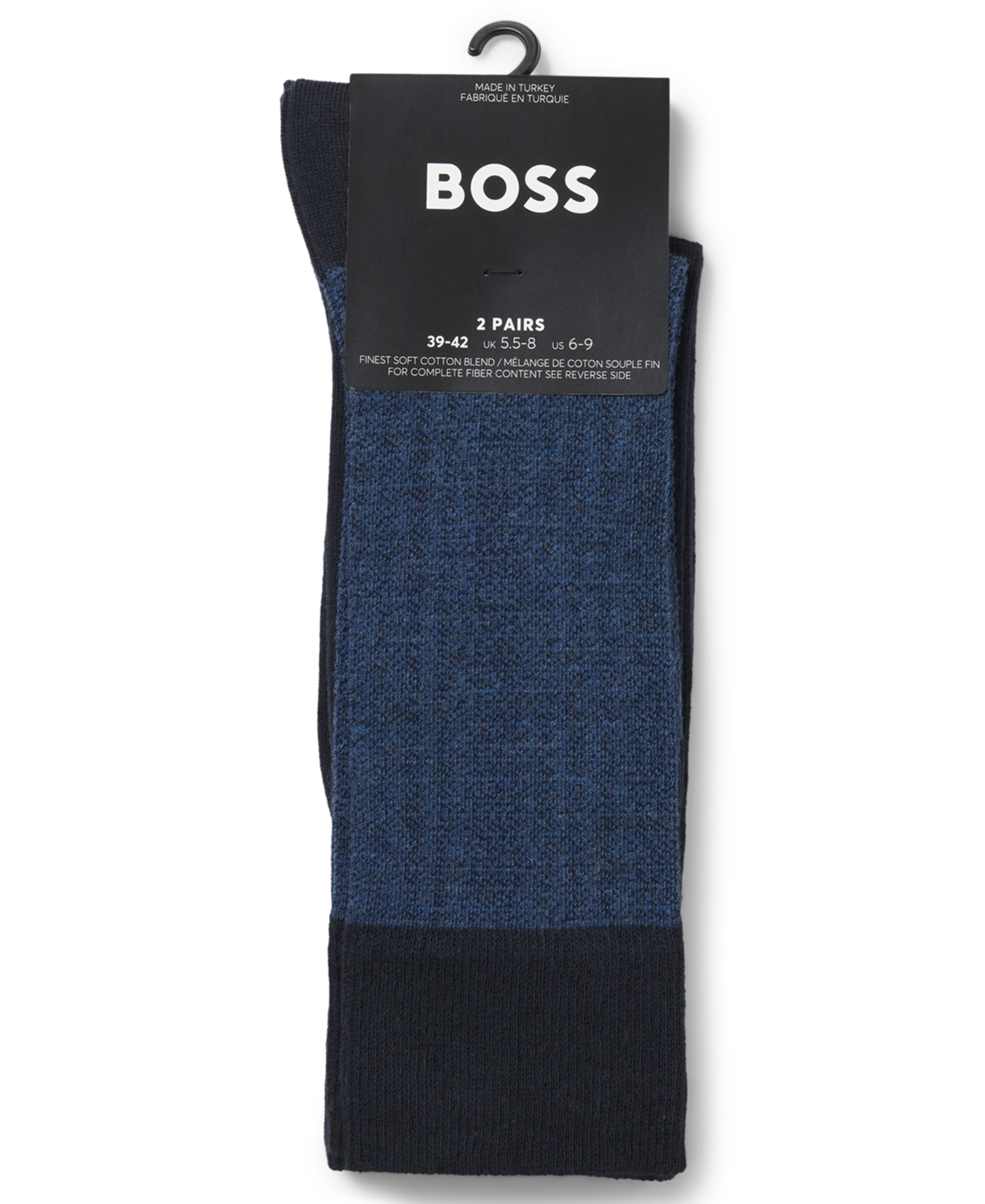 Hugo Boss Men's 2-Pack Mini Pattern and Solid Socks
