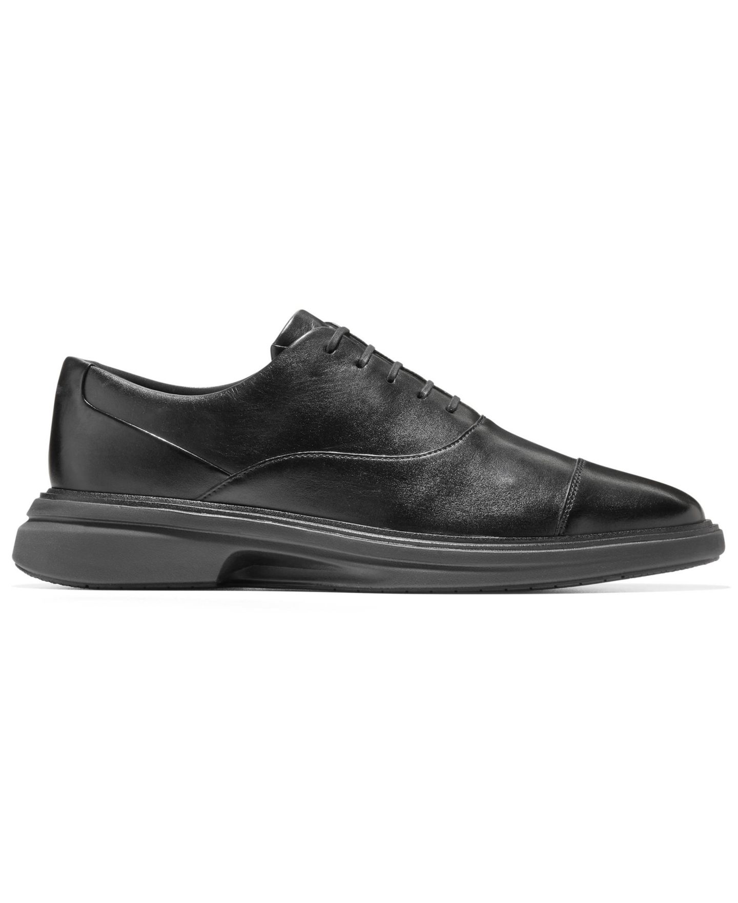 Мужские туфли Cole Haan Original Grand Cityspectre Cap Toe Oxfords, цвет: Чёрный — фото 2