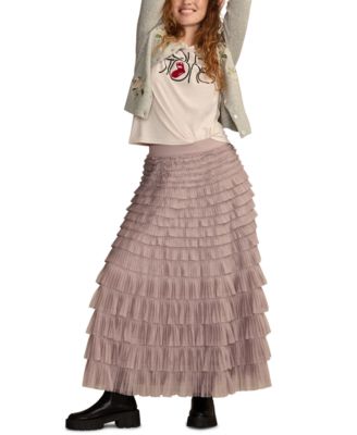 Women's Ruffled Maxi Skirt