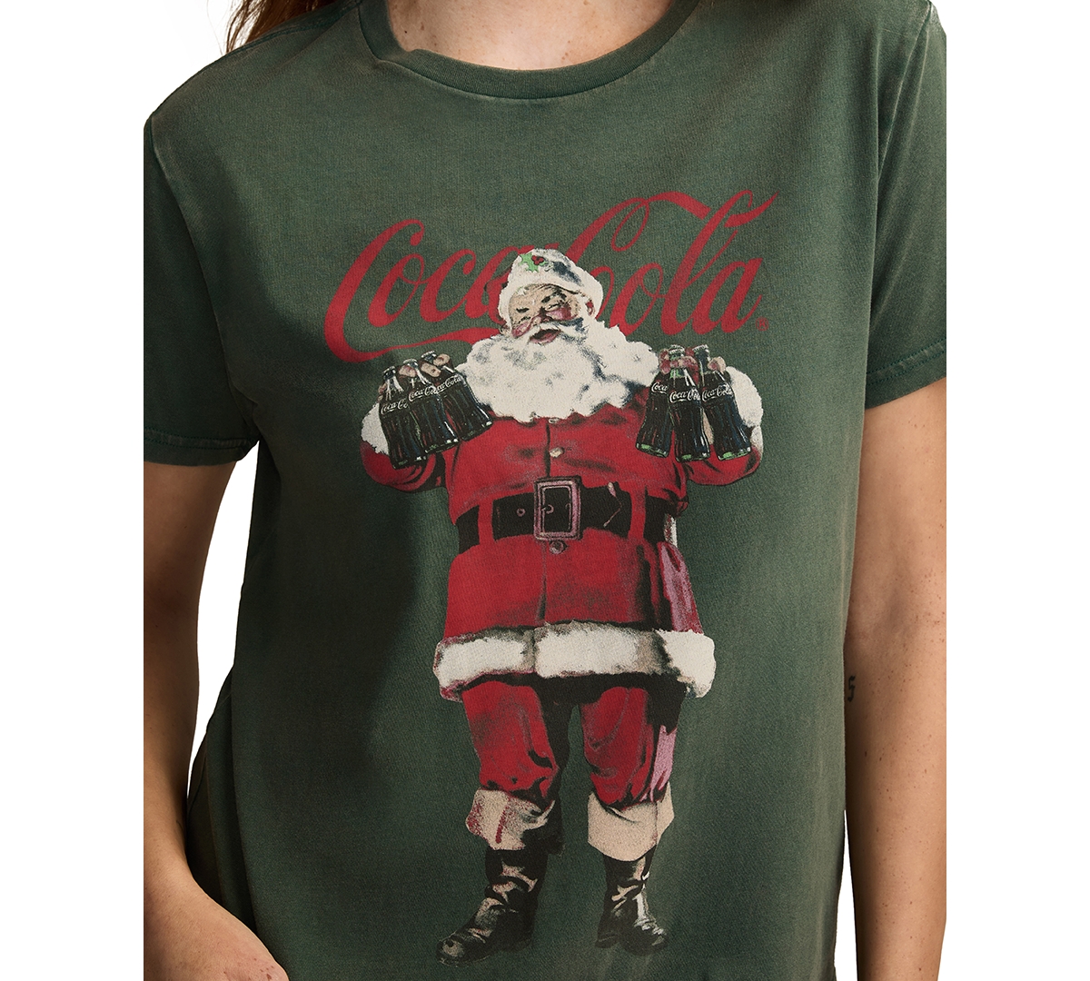 Lucky Brand Women's Claus Coke Classic Crewneck Top
