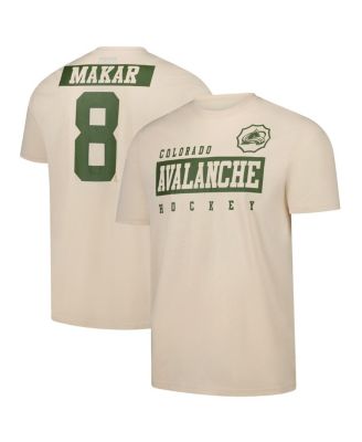 LevelWear - Men's Cale Makar Khaki Colorado Avalanche 2024 NHL Military Appreciation Richmond Delta Player Name Number T-Shirt