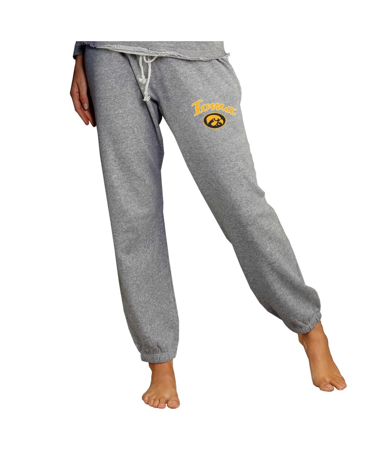Concepts Sport Women's Gray Iowa Hawkeyes Mainstream Knit Jogger Pants In Gray