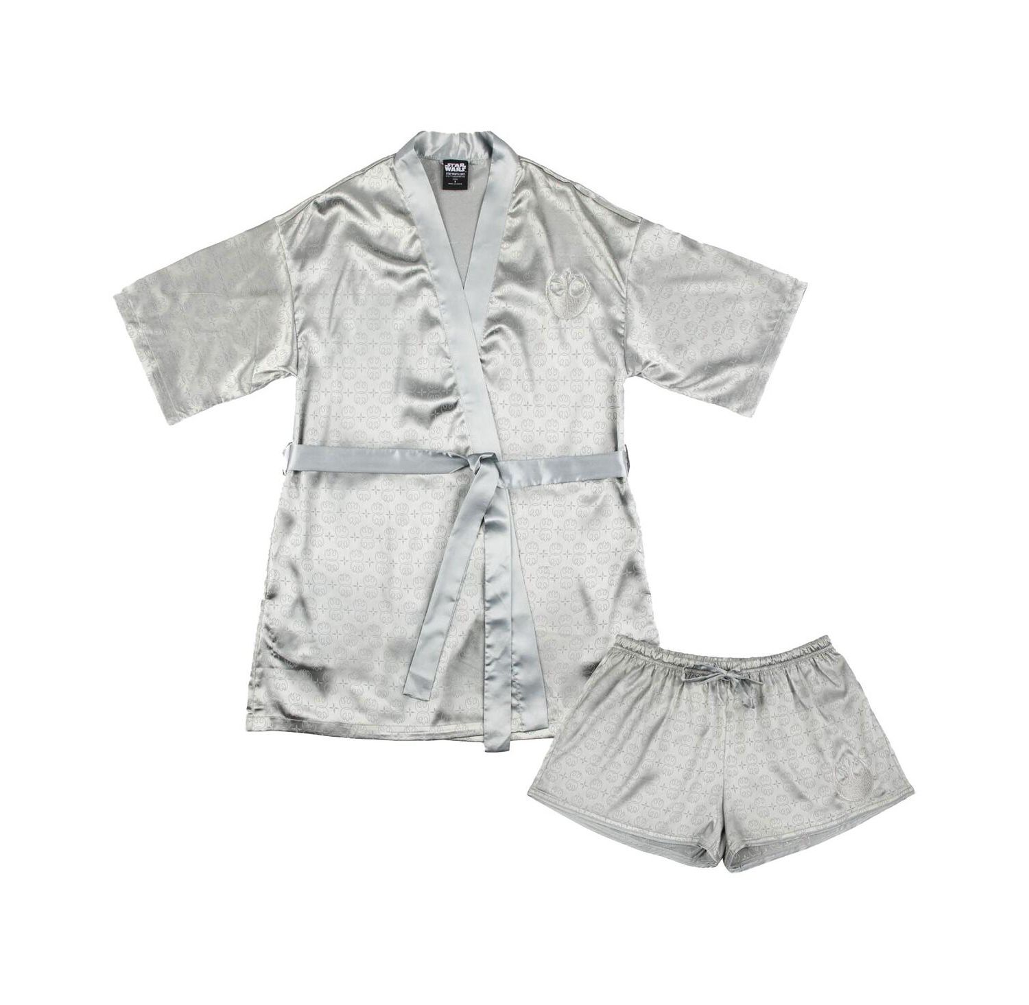 Women's Silver Star Wars Rebel Robe Shorts Pajama Set