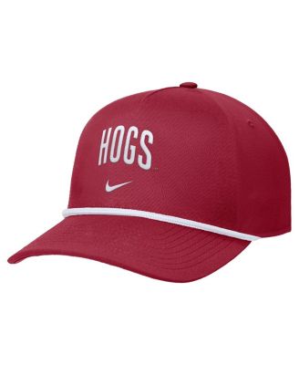 Nike - Men's Crimson Arkansas Razorbacks Rise Adjustable Hat