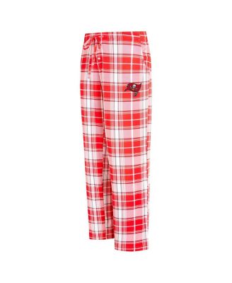 Women's Red Tampa Bay Buccaneers Ashford Plaid Knit Pants