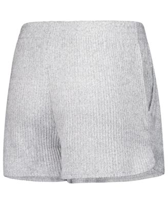 Women's 2-Piece Gray Carolina Panthers Juniper Long Sleeve Hoodie Top and Shorts Set