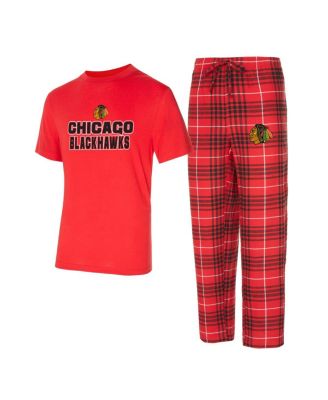 Concepts Sport - Men's 2-Piece Chicago Blackhawks Vector Top and Pants Sleep Set