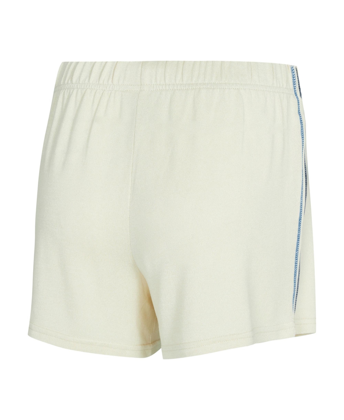 Concepts Sport Women's 2-piece Cream Minnesota Timberwolves Kaki Hacci Knit Long Sleeve Top And Shorts Set In Multi