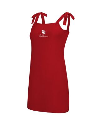 Women's Crimson Oklahoma Sooners Tie-Shoulder Nightdress