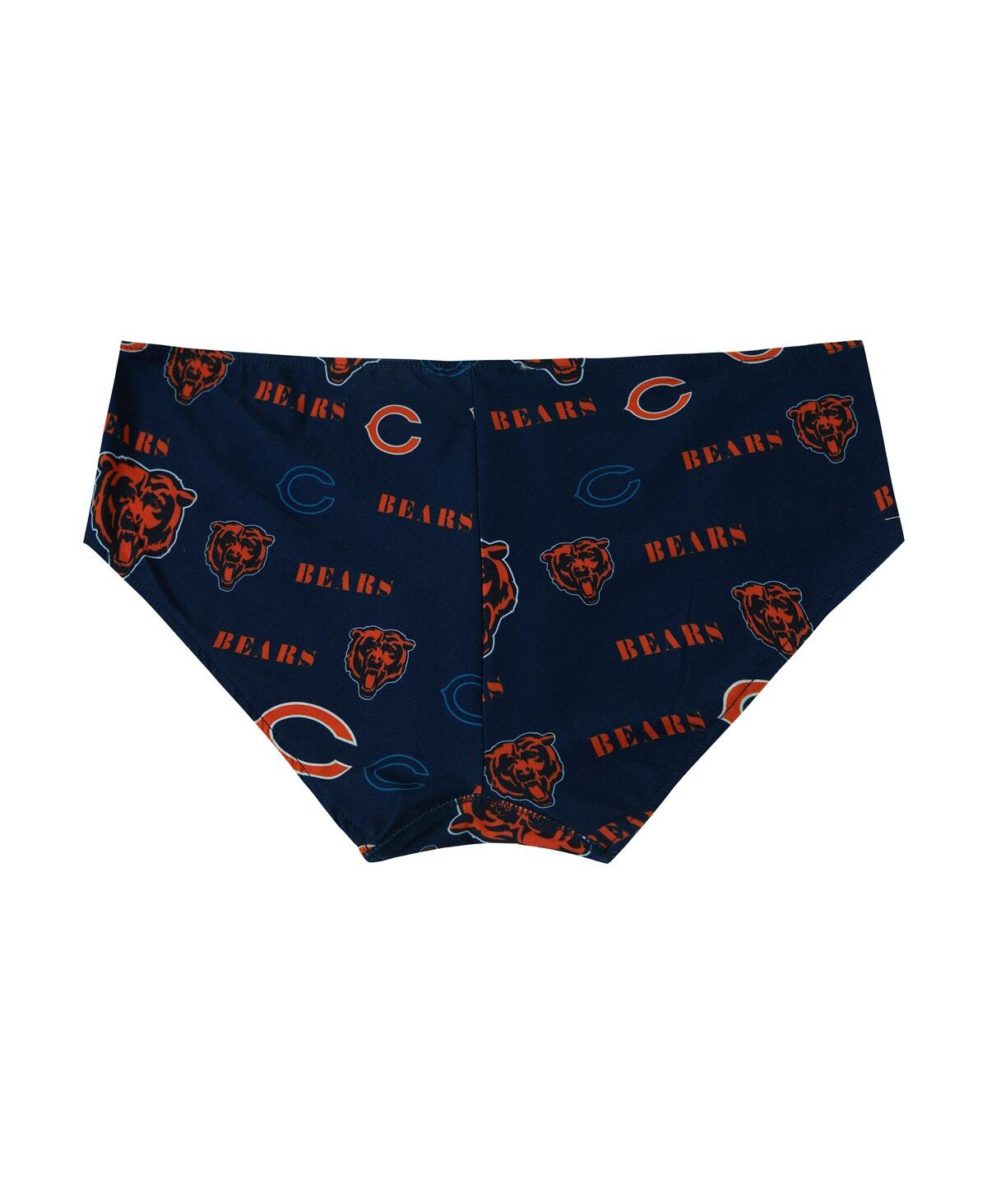 Concepts Sport Women's Navy Chicago Bears Mosaic Allover Print Knit Panty In Blue