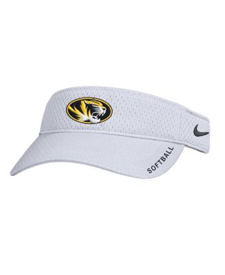 Nike - Men's White Missouri Tigers On-Field Softball Authentic Ace Performance Adjustable Visor Hat
