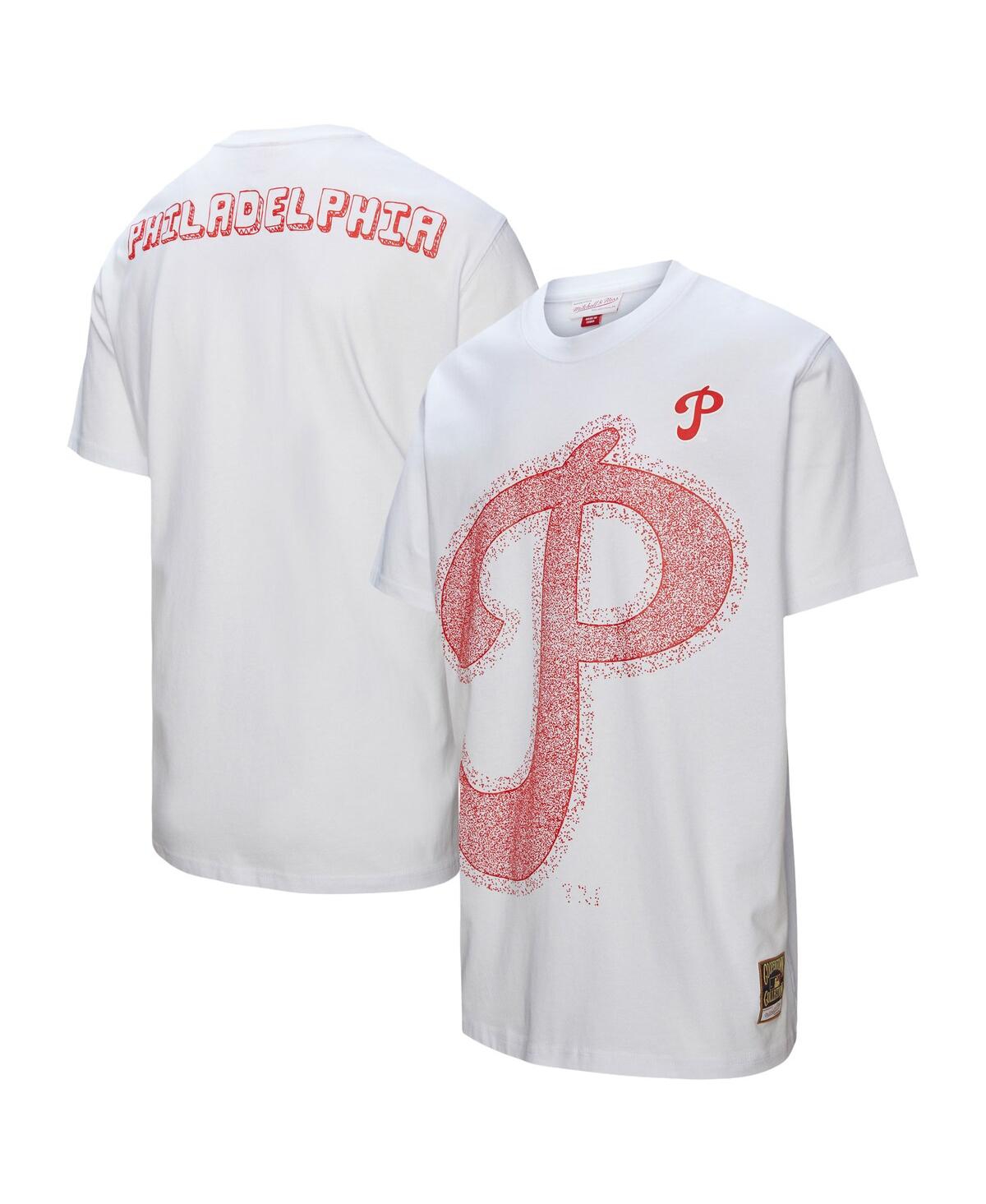 Mitchell & Ness Women's White Philadelphia Phillies Striker Premium Graphic T-shirt In White