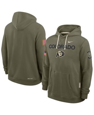 Nike - Men's Olive Colorado Buffaloes 2025 Military Appreciation Dri-FIT Hoodie