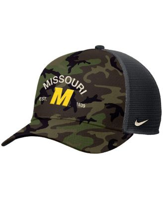 Nike - Men's Camo Missouri Tigers 2025 Military Appreciation Rise Adjustable Trucker Hat
