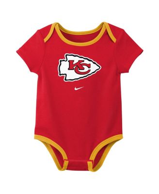 Baby Boys and Girls 3-Pack Kansas City Chiefs Bodysuit Set