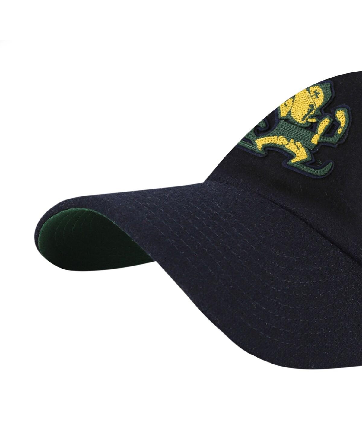 47 Brand Men's And Women's Navy Notre Dame Fighting Irish Collections Golden Age Offside Dt Adjustable Hat In Black