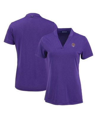 Women's Heather Purple LSU Tigers Vintage Logo Forge Heathered Stretch Blade Top