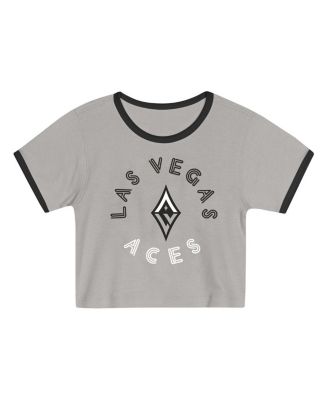 Toddler 2-Piece Gray Las Vegas Aces Double Run T-Shirt and Shorts Set