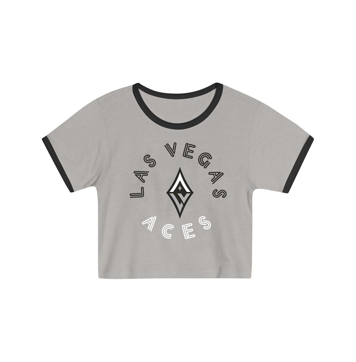 Детский комплект Outerstuff Toddler 2-Piece Gray Las Vegas Aces Double Run T-Shirt and Shorts Set — фото 2