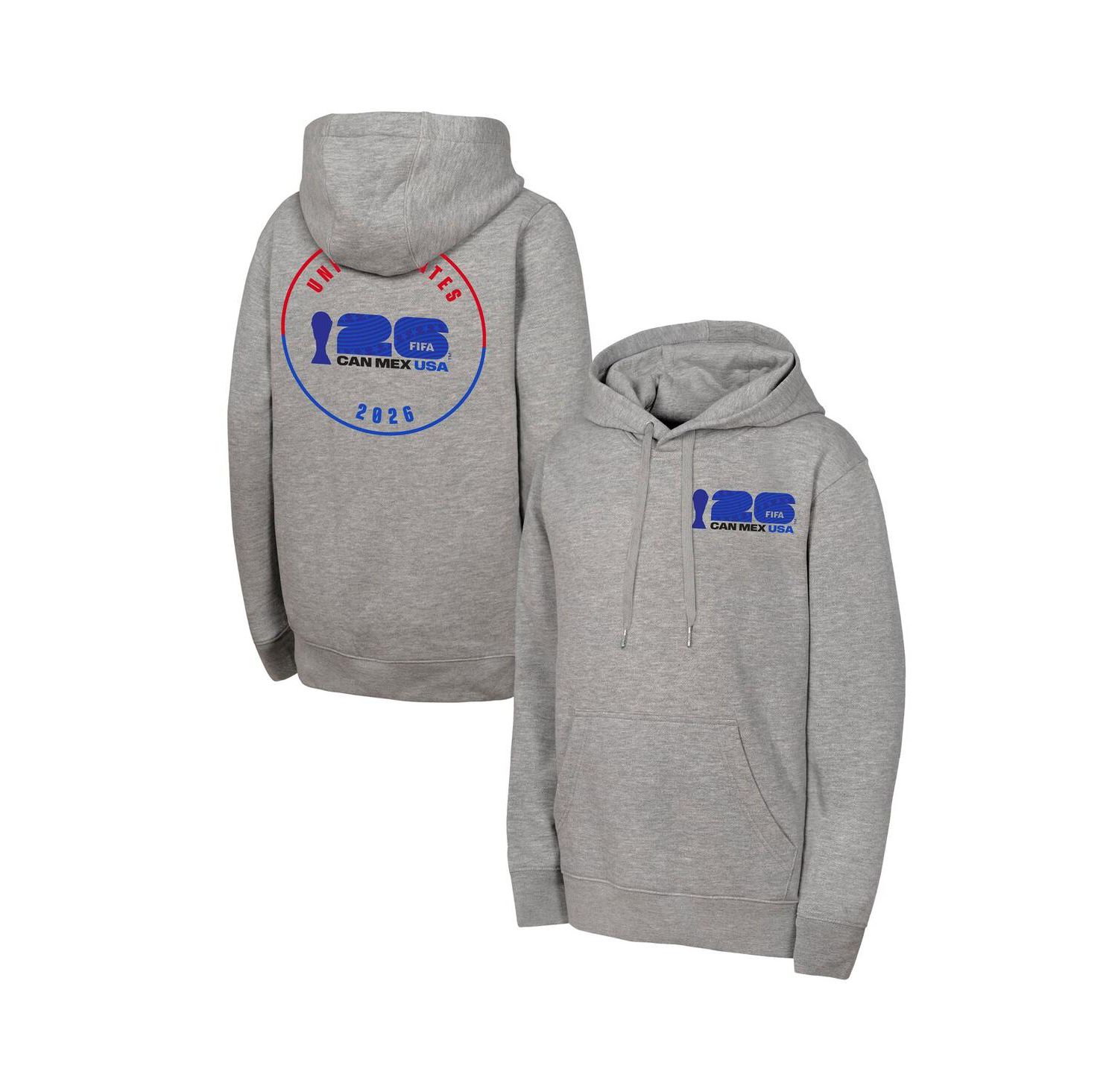 Men's Heather Gray FIFA World Cup 2026 Graphic Hoodie
