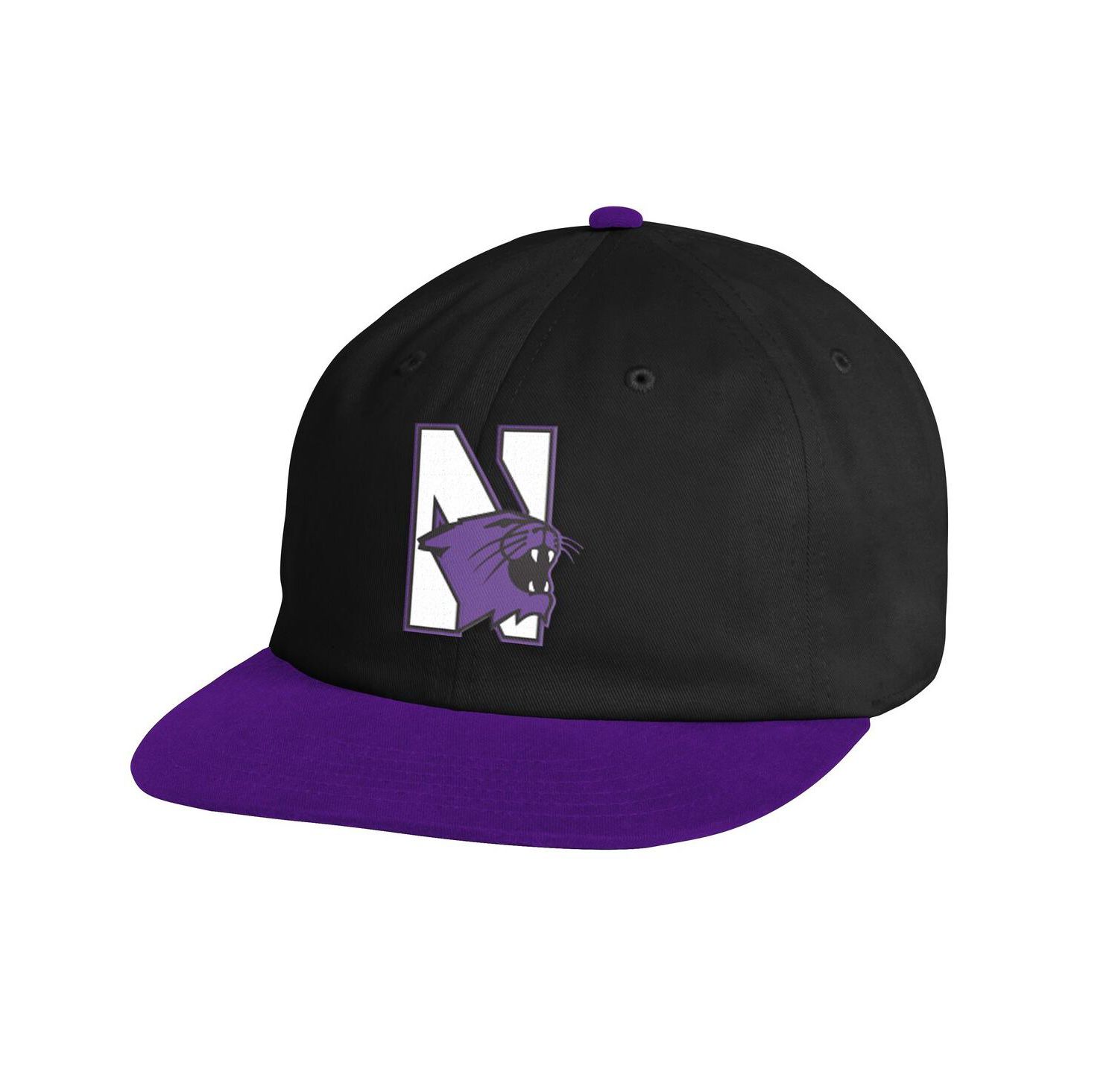 Men's Black Northwestern Wildcats City Collection Iso-Chill Snapback Hat